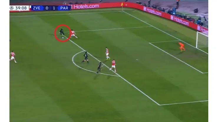 Maravillosa jugada de Neymar.