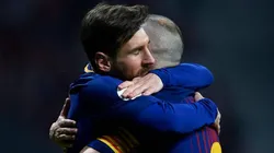 SIEMPRE JUNTOS. Messi e Iniesta durante la final de la Copa del Rey del año pasado (Foto: Getty).
