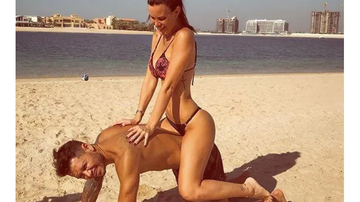 Foto de la mujer del futbolista.