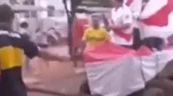 El insólito festejo con hinchas de Boca arrastrando en un carro a los de River que se hizo viral