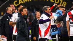 Marcelo Gallardo en los festejos de River.