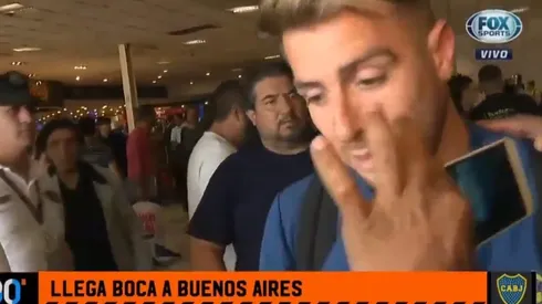 Julio Buffarini al llegar a Argentina.