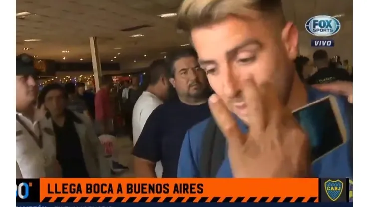 Julio Buffarini al llegar a Argentina.
