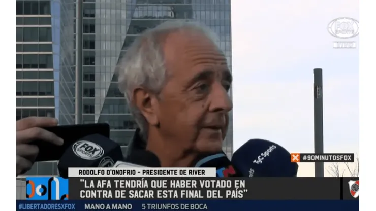 Después del mazazo del Pity Martínez, D'Onofrio le dio una mejor noticia a River