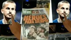 Foto de Dario Benedetto y su lengua poderosa.