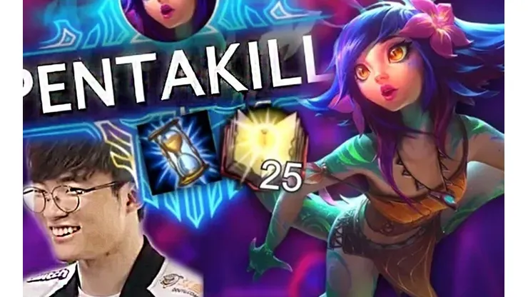 ¡Brutal! Faker usa por primera vez a Neeko en una partida de LOL y consigue un Pentakill