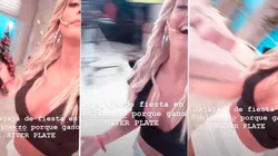 Sol Pérez arrancó el día bailando y de fiesta porque River ganó la Copa Libertadores
