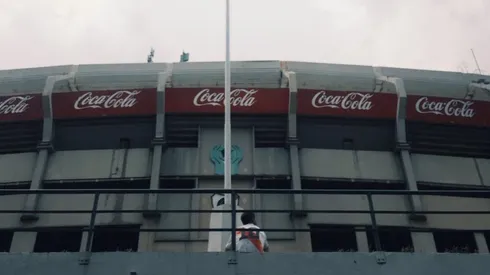 Foto del hincha de River en El Monumental.