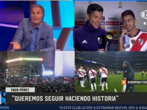 Enzo Pérez, eufórico, contó cuántos días tiene pensado festejar el plantel de River