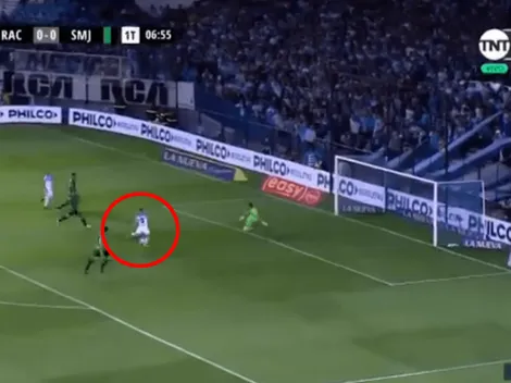 Bueno, chau: el Churry Cristaldo se comió un gol claro para Racing