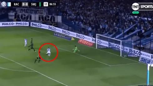 Foto del gol que se comió Cristaldo.