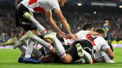 Foto de los jugadores de River celebrando.