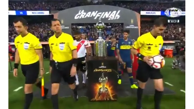 Foto de la salida de los equipos.