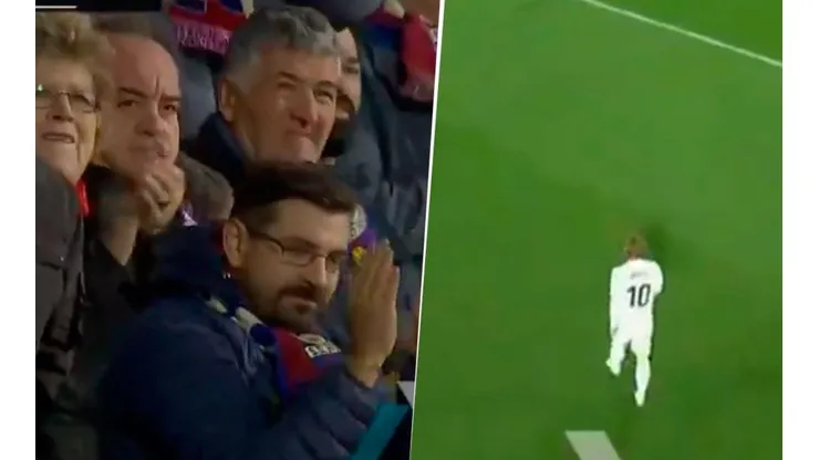 El Alcoraz aplaude a Modric.