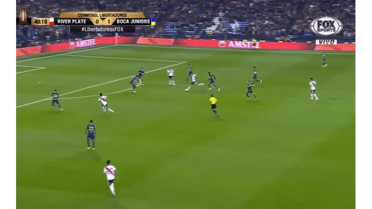 Se salvó Boca: Nacho Fernández casi la mete al ángulo desde muy lejos
