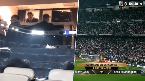 Foto de los hinchas de River y Marcelo Gallardo.