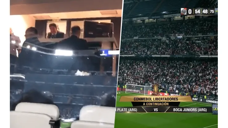 Foto de los hinchas de River y Marcelo Gallardo.