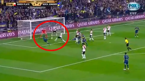 Pablo Pérez metió una hermosa tijera y casi llega el primero de la tarde