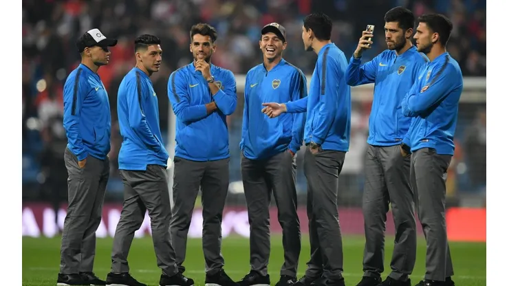 Foto de los jugadores de Boca.