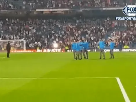 Los jugadores de Boca aparecieron en el Bernabéu y la hinchada explotó