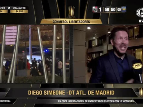 Diego Simeone llegó al Bernabéu y trolleó al Real Madrid