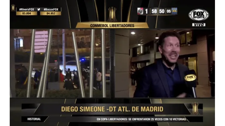 Foto de Diego Simeone, entrenador de Atlético Madrid.