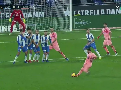 ¡Lo volvió a hacer! Messi clavó otro golazo de tiro libre en el mismo partido
