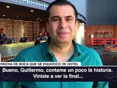 Para morirse: quiso alojarse en el mismo hotel que el plantel de Boca pero se equivocó y fue al de River