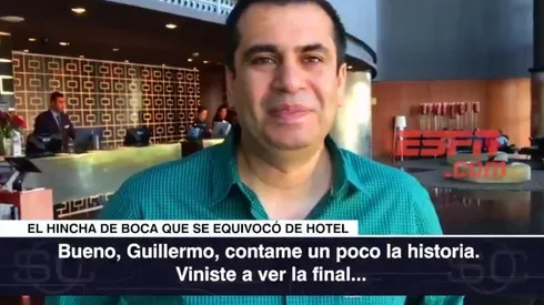 El hincha de Boca en diálogo con ESPN.