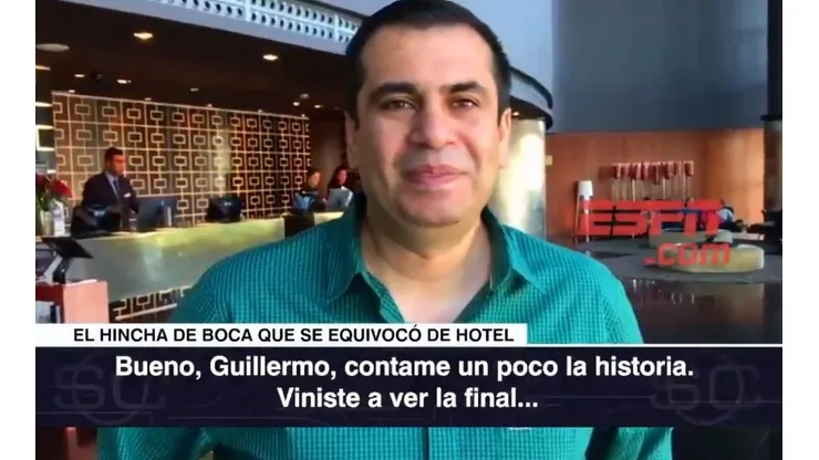 El hincha de Boca en diálogo con ESPN.
