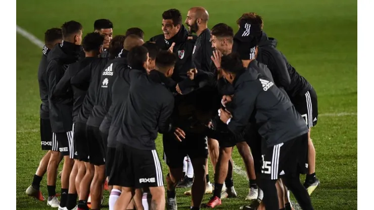 El entrenamiento de River en Valdebebas