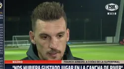 Armani tiró una polémica frase de cómo va a jugar Boca la final y sacó chapa de cómo lo hará River