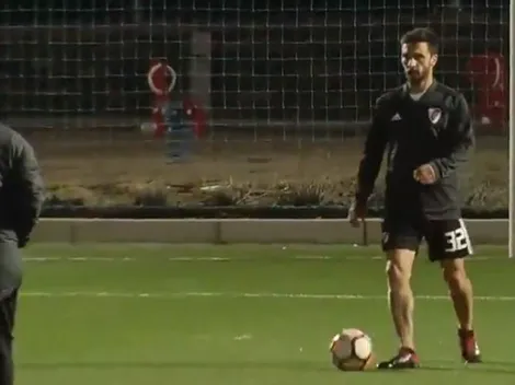 La cosa está difícil: las imágenes del entrenamiento diferenciado de Scocco en Madrid