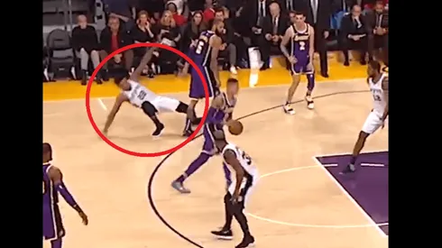 Rudy Gay demuestra que es el peor actor fingiendo una falta de Tyson Chandler