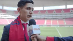 En su presentación, Dieter Villalpando le hizo un pedido a la afición de Chivas