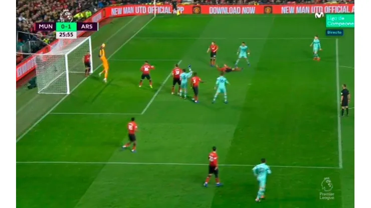 De Gea se olvidó las manos y fue protagonista de un blooper gigante