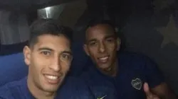 Todas las fotos del plantel de Boca en la intimidad del avión rumbo a Madrid