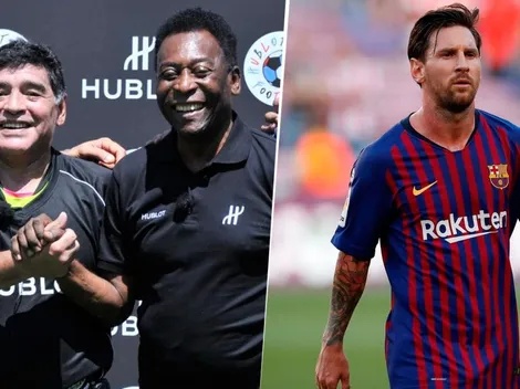 Con un palo para Messi, Pelé le tiró todos los elogios a Maradona