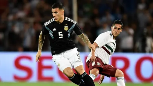 Foto de Leandro Paredes, jugador de la Selección Argentina.