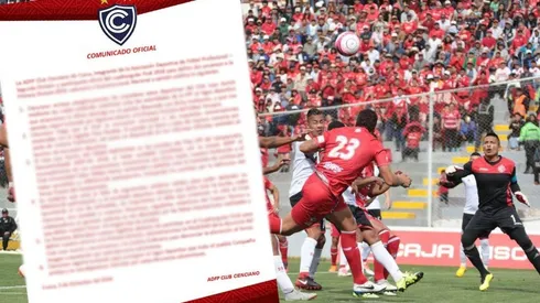 La respuesta de Cienciano a la acusación de Juan Aurich