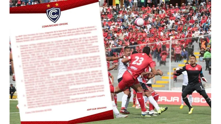 La respuesta de Cienciano a la acusación de Juan Aurich