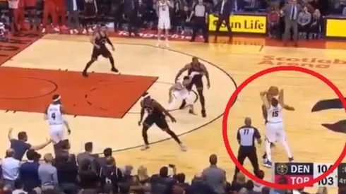 El triple imposible de Nikola Jokic que los árbitros invalidaron