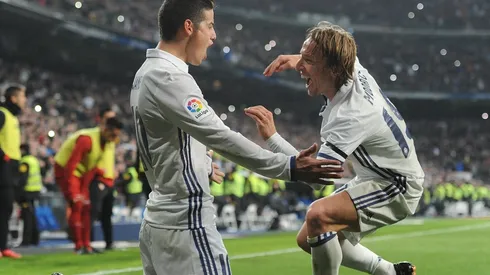 James Rodríguez felicitó a Modric