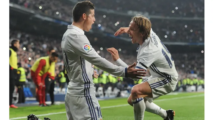 James Rodríguez felicitó a Modric