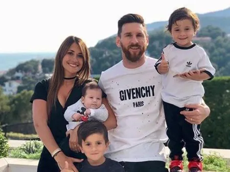 Los amores de Antonella: la foto de Lionel Messi con sus hijos que estalla de ternura