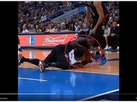 ¡Ouch! Patrick Beverley le tumba un diente a Dennis Smith Jr