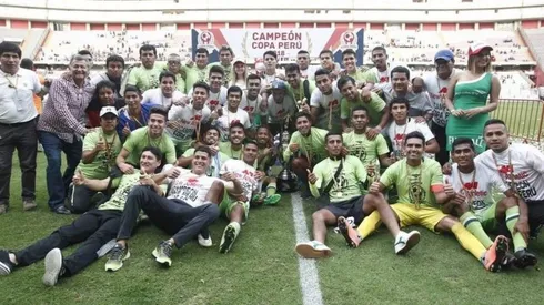 La alegría del campeón de la Copa Perú.