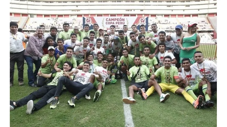 La alegría del campeón de la Copa Perú.