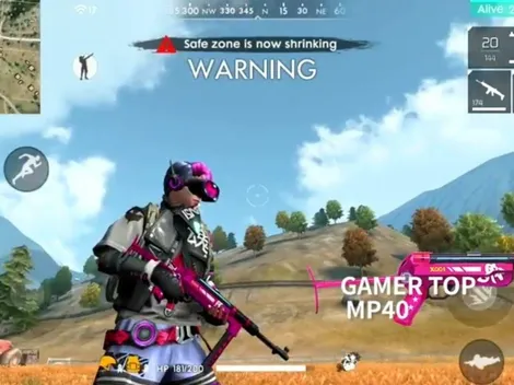 Skin top gamer para las armas del Free Fire