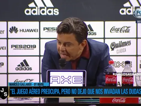 Gallardo se sacó el saco de DT, se solidarizó con los hinchas de River y disparó contra la Conmebol